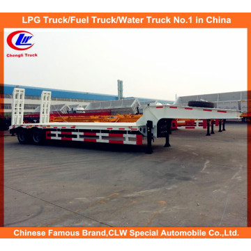 40ton 2 Axle Lowbed Semi Trailer, Low Loader Semi Truck Trailer